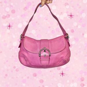 ✨ Vintage Coach 9248 Pink Leather Shoulder Bag | Y2K Era | Rare Color ✨
